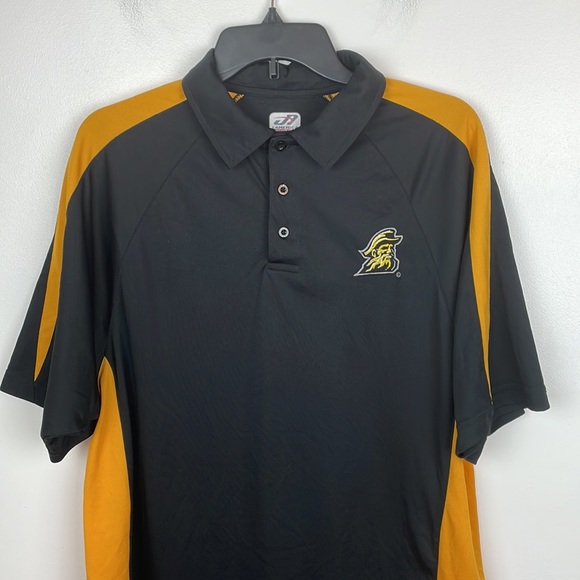 Men’s Appalachian State University Polo Shirt Size Large Color Black/Yellow - Picture 2 of 7